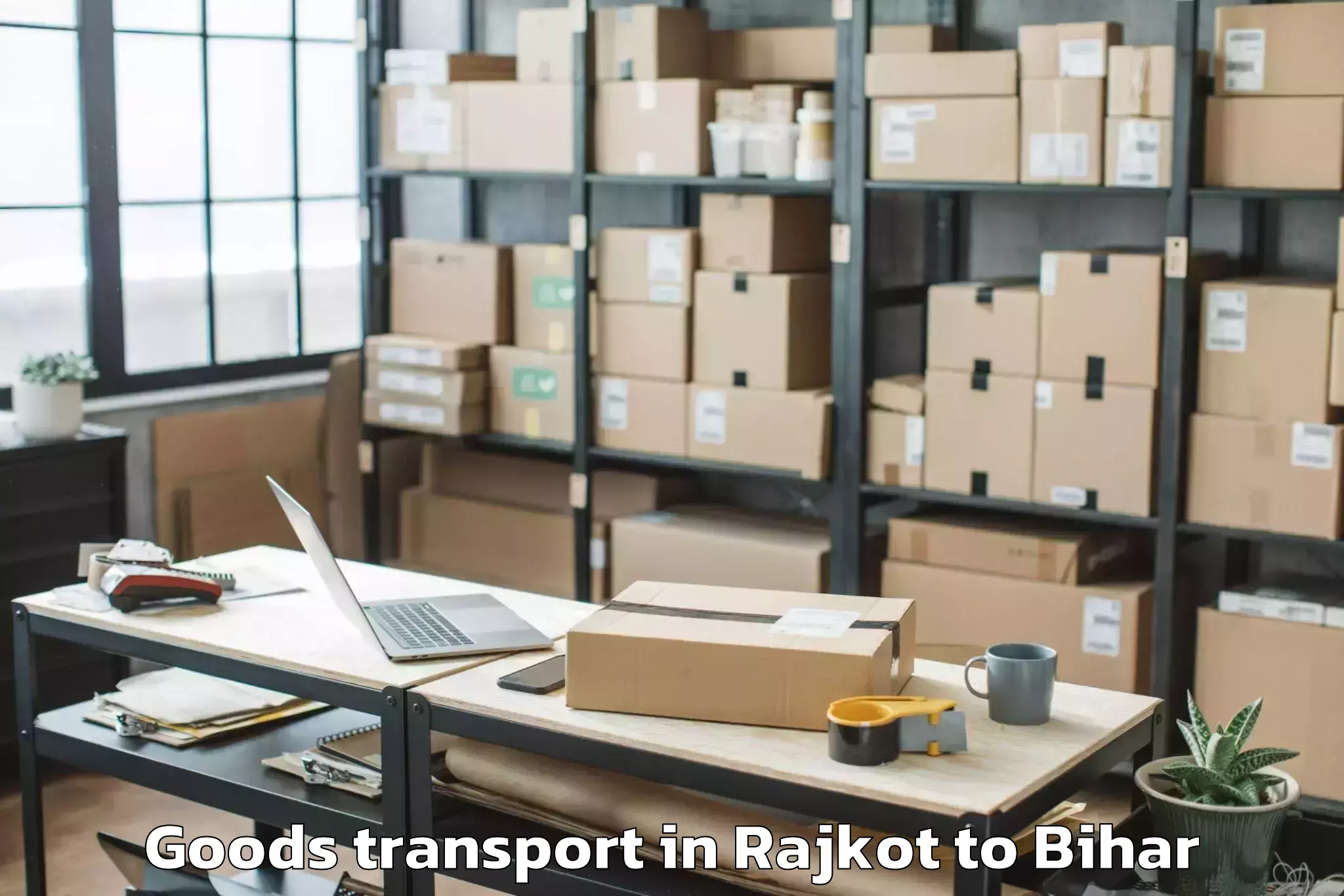 Hassle-Free Rajkot to Mirganj Goods Transport